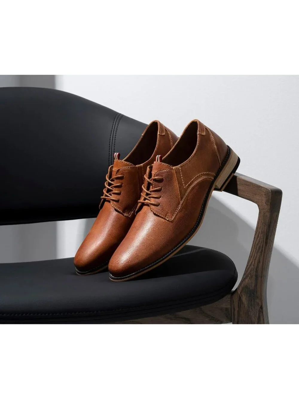 Men's Brown Suede Wingtip Lace Up Formal Business Derby Brogue Oxfords Shoes